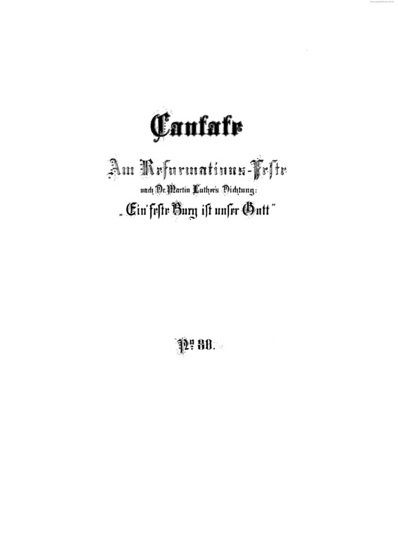 Partitura da música Cantata No. 79 v.2