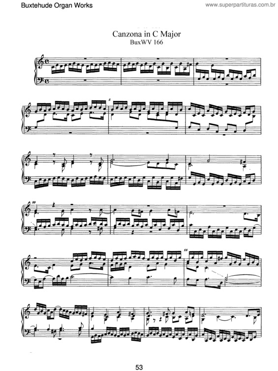 Partitura da música Canzona in C major