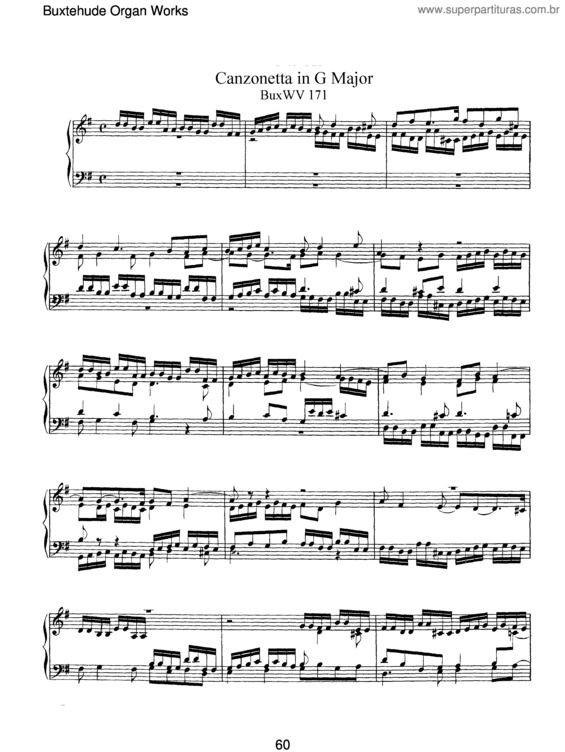 Partitura da música Canzonetta in G major