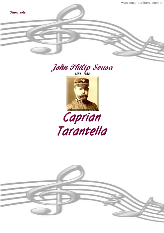 Partitura da música Caprian Tarantella