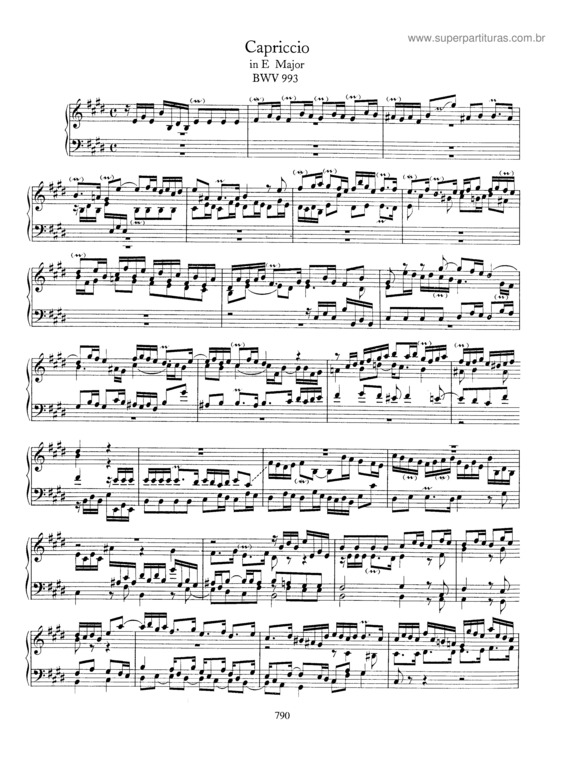 Partitura da música Capriccio v.2