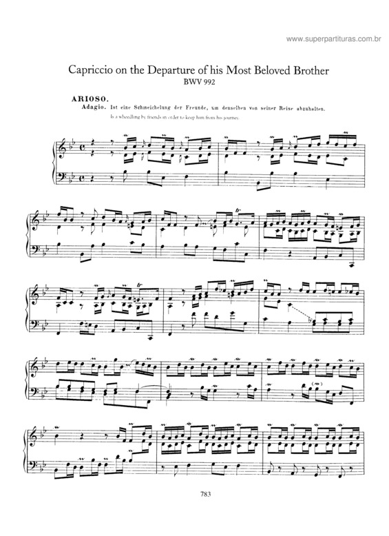 Partitura da música Capriccio v.3