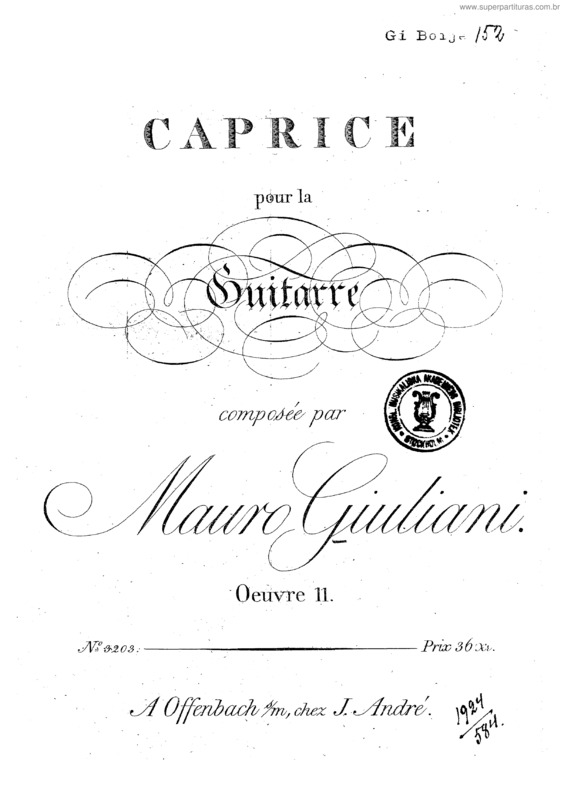 Partitura da música Capriccio v.4
