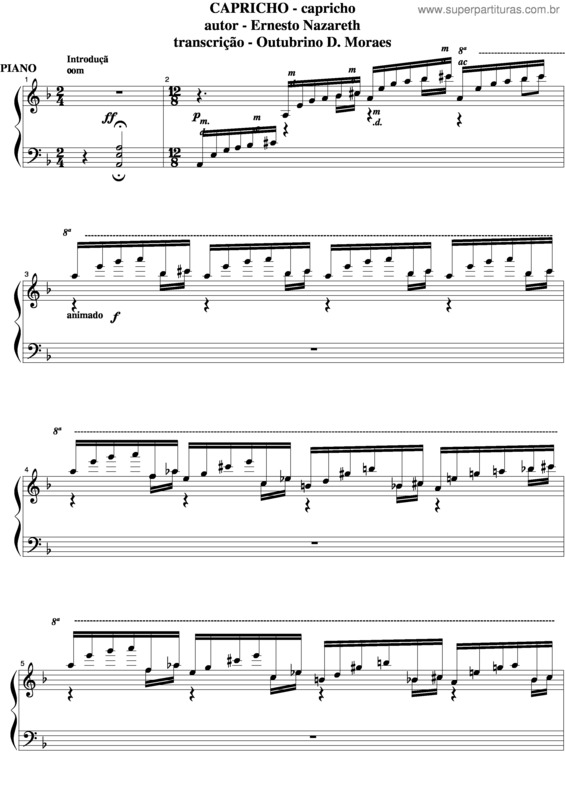 Partitura da música Capricho v.5