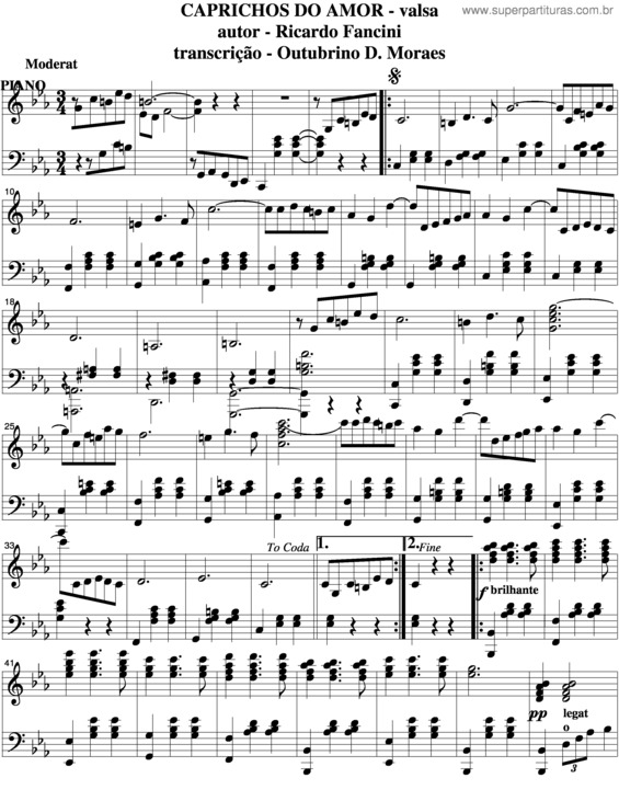 Partitura da música Caprichos Do Amor v.5