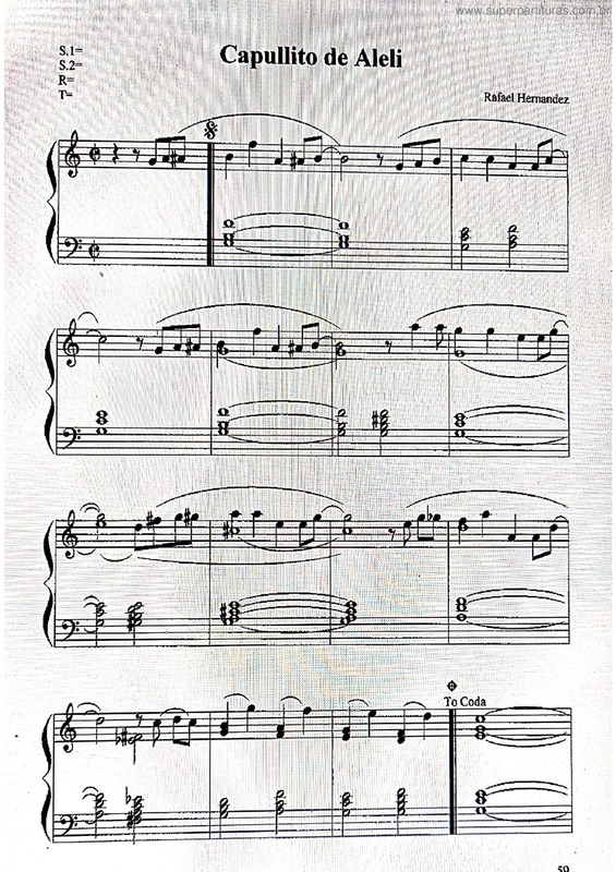 Partitura da música Capullito De Aleli v.4