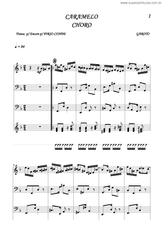 Partitura da música Caramelo v.2