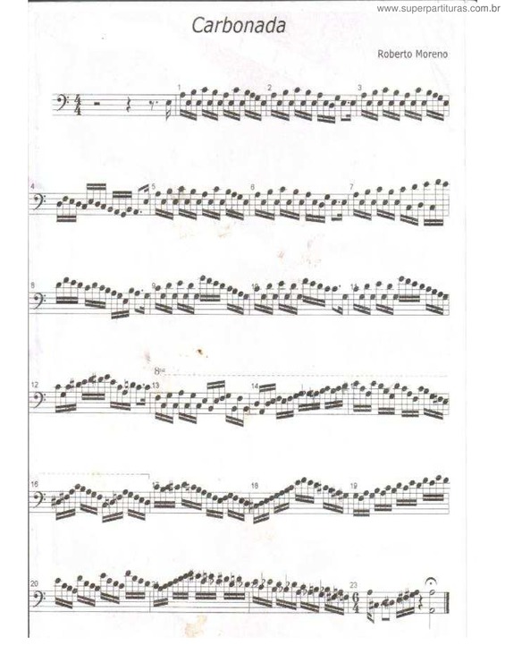 Partitura da música Carbonada