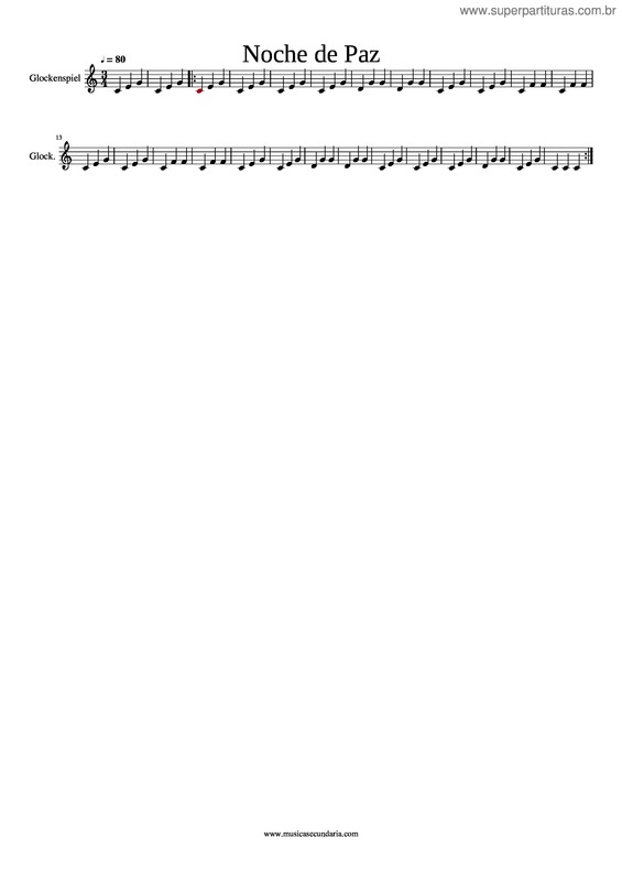 Partitura da música Carillon Noche De Paz