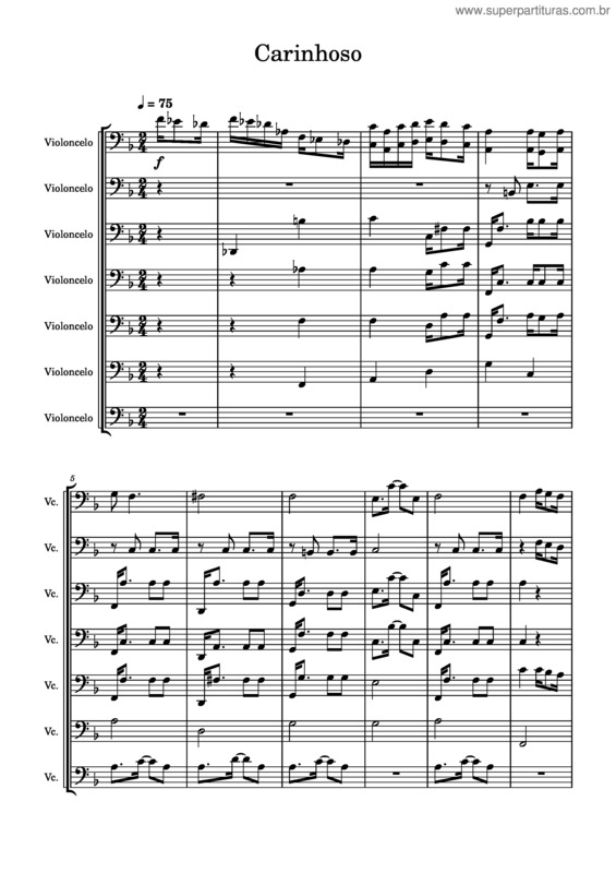 Partitura da música Carinhoso – Pixinghinha v.11