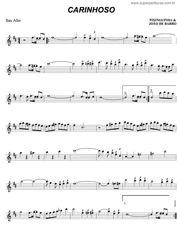 Partitura da música Carinhoso v.31