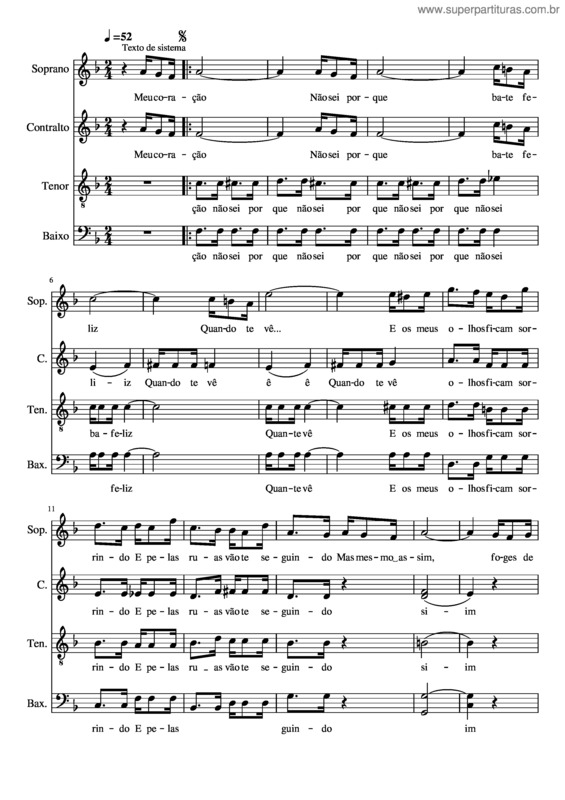 Partitura da música Carinhoso v.46
