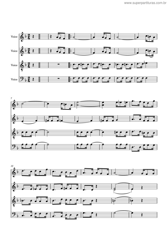 Partitura da música Carinhoso v.55