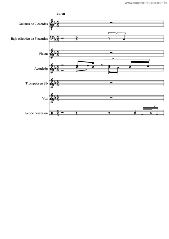 Partitura da música Carlos Vives – Jaime Molina