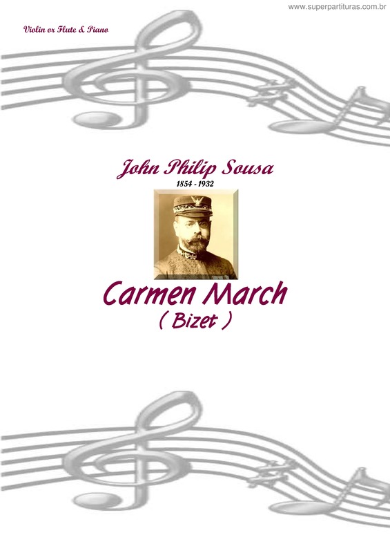 Partitura da música Carmen March
