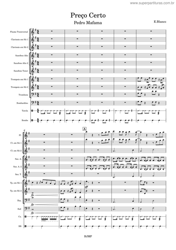 Partitura da música Carnaval 2023