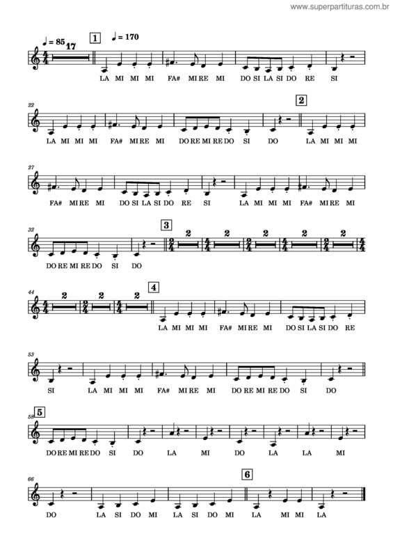 Partitura da música Carnaval Del Val 1 Notas