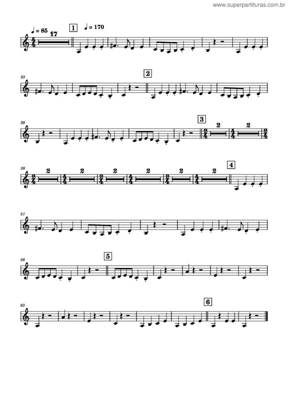 Partitura da música Carnival Of The Animals v.12