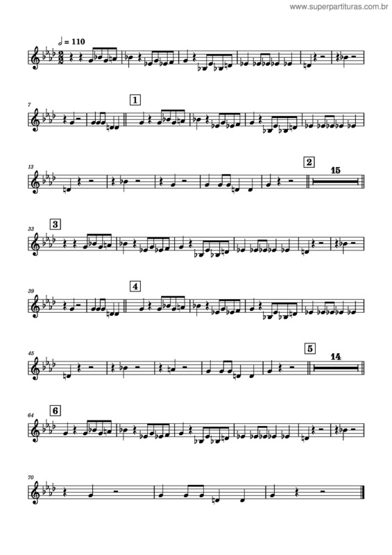 Partitura da música Carnival Of The Animals v.13