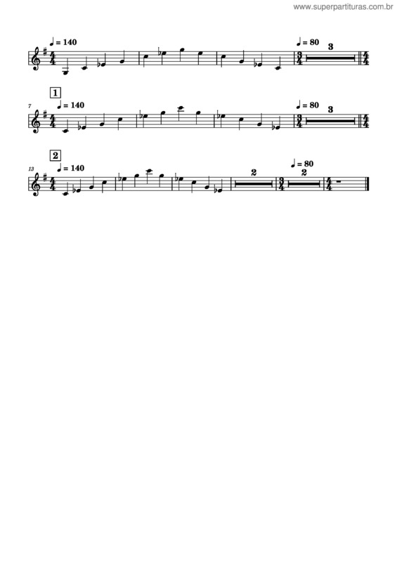Partitura da música Carnival Of The Animals v.19