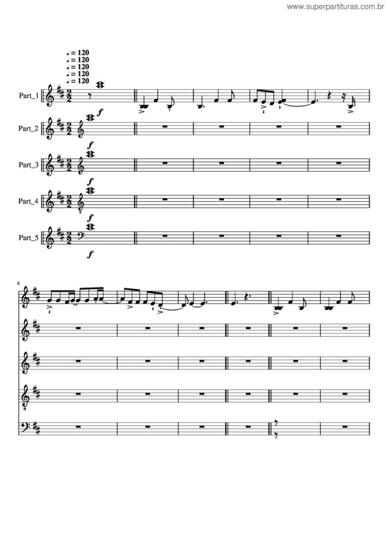 Partitura da música Casa Do Pai v.3