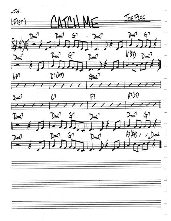 Partitura da música Catch Me v.3