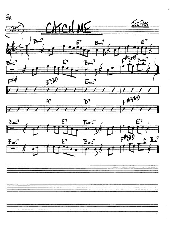 Partitura da música Catch Me