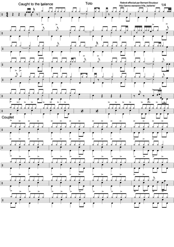 Partitura da música Caught In The Balance