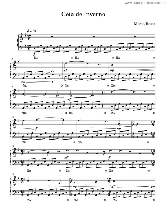 Partitura da música Ceia De Inverno