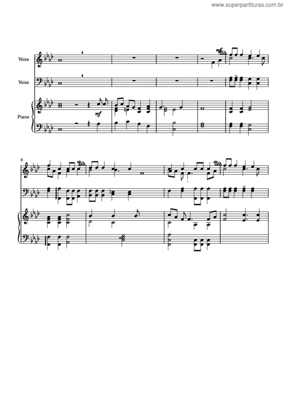 Partitura da música Celebração v.3