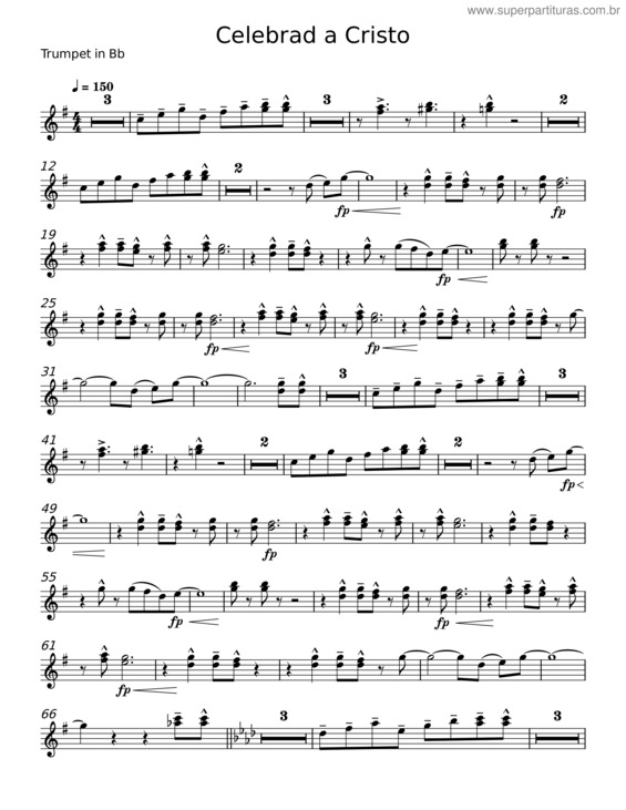 Partitura da música Celebrad A Cristo
