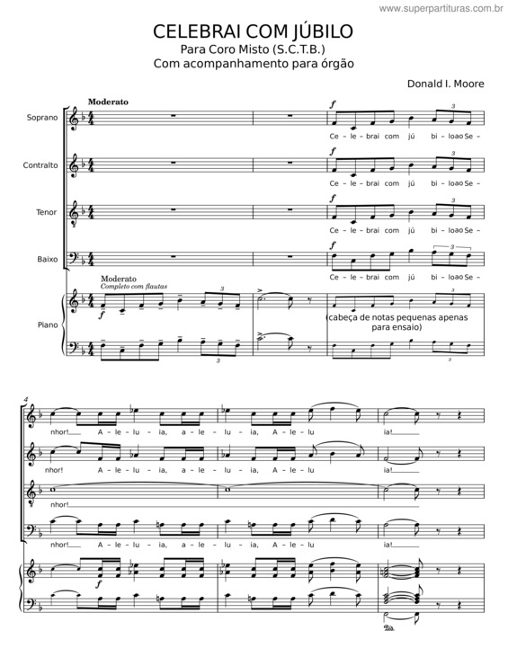 Partitura da música Celebrai Com Júbilo v.4