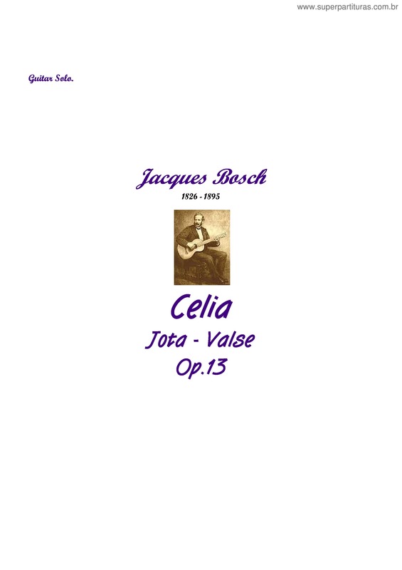 Partitura da música Celia v.7