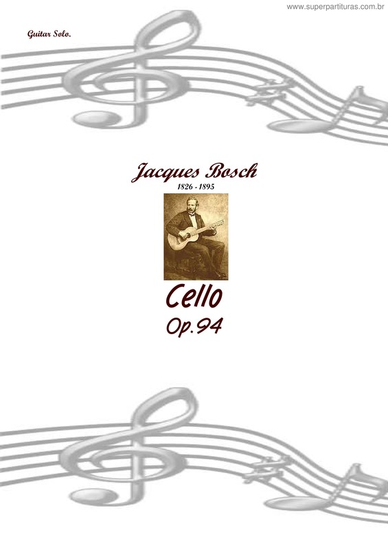 Partitura da música Cello