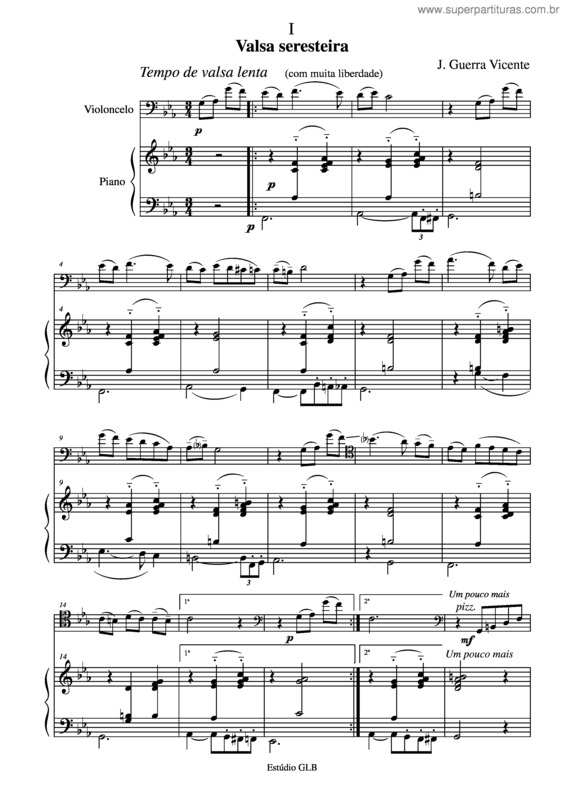 Partitura da música Cenas Cariocas v.2