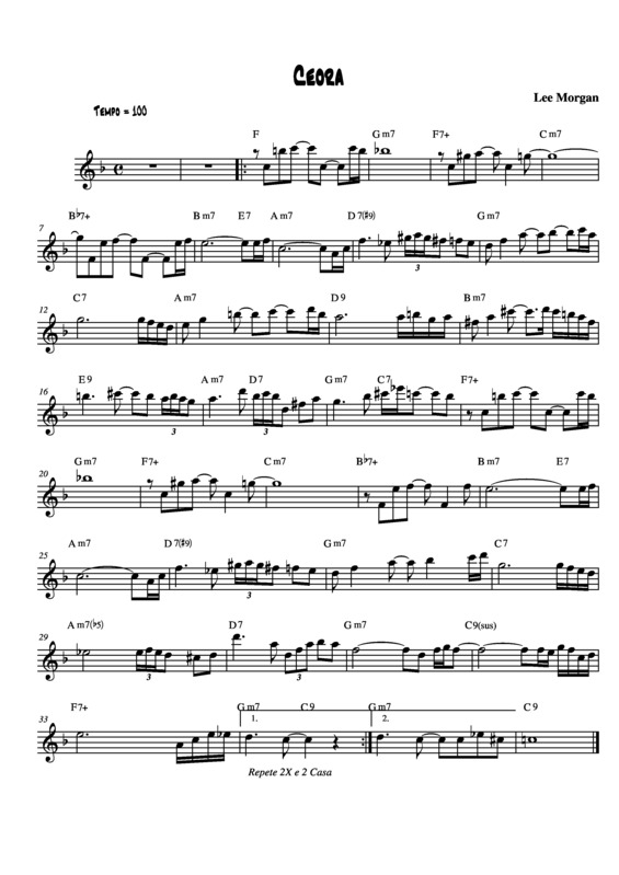 Partitura da música Ceora v.2