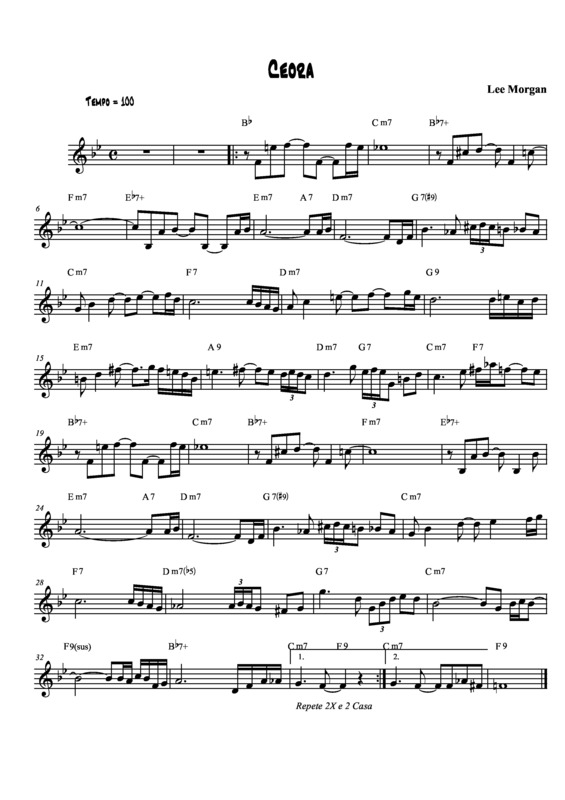 Partitura da música Ceora v.3