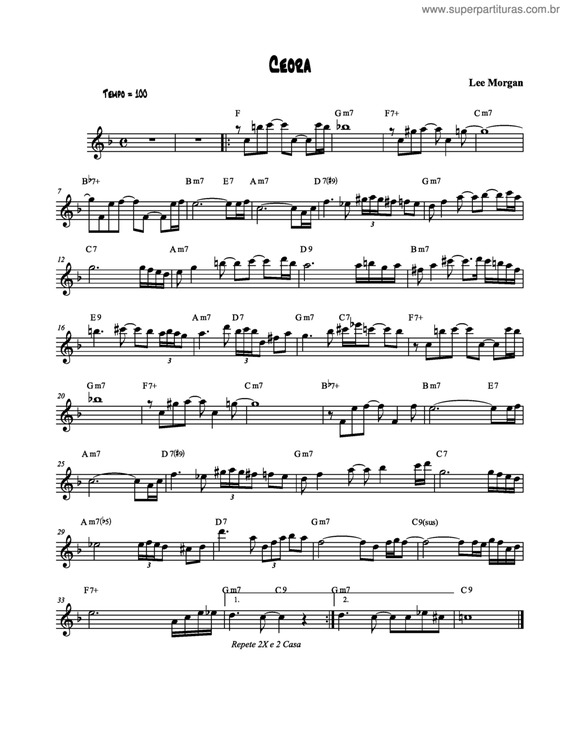 Partitura da música Ceora