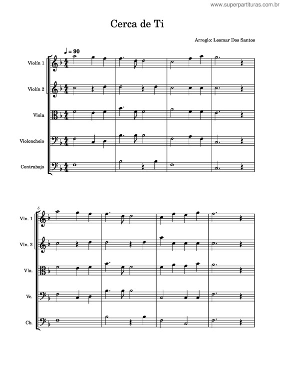 Partitura da música Cerca De Ti–Cuerdas Frotada – Leomar Dos Santos Cerca_De_Ti Cuerdas Frotada