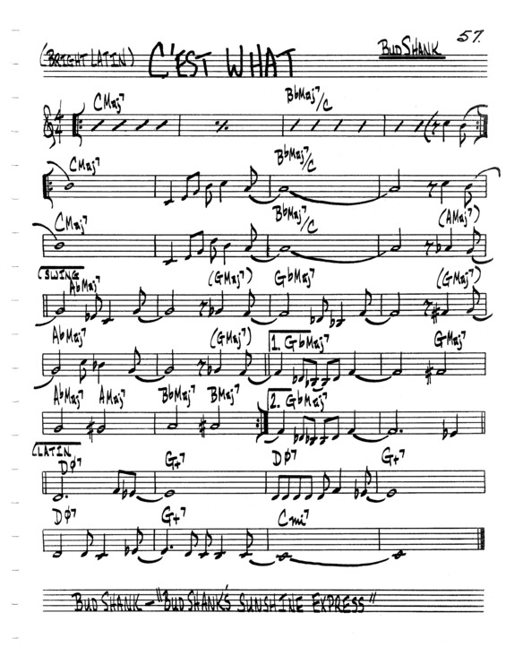 Partitura da música Cest What v.7