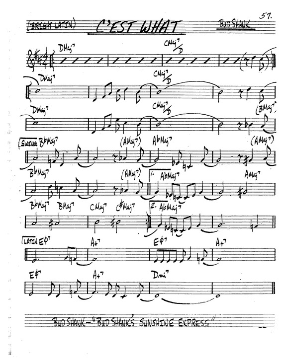 Partitura da música Cest What v.8