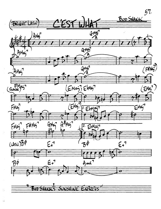 Partitura da música Cest What