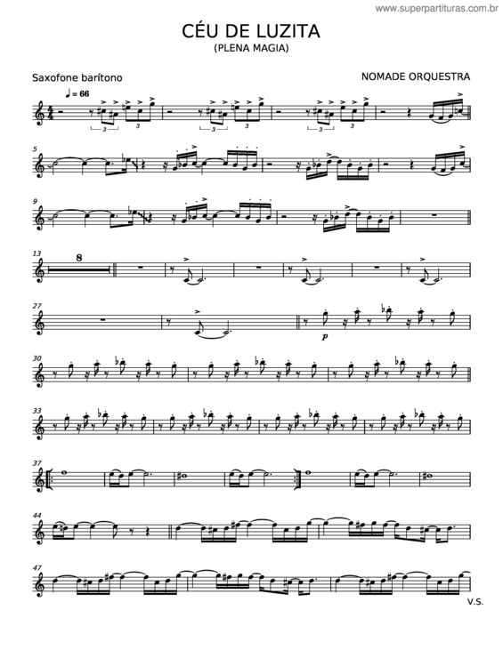 Partitura da música Ceu De Luzita