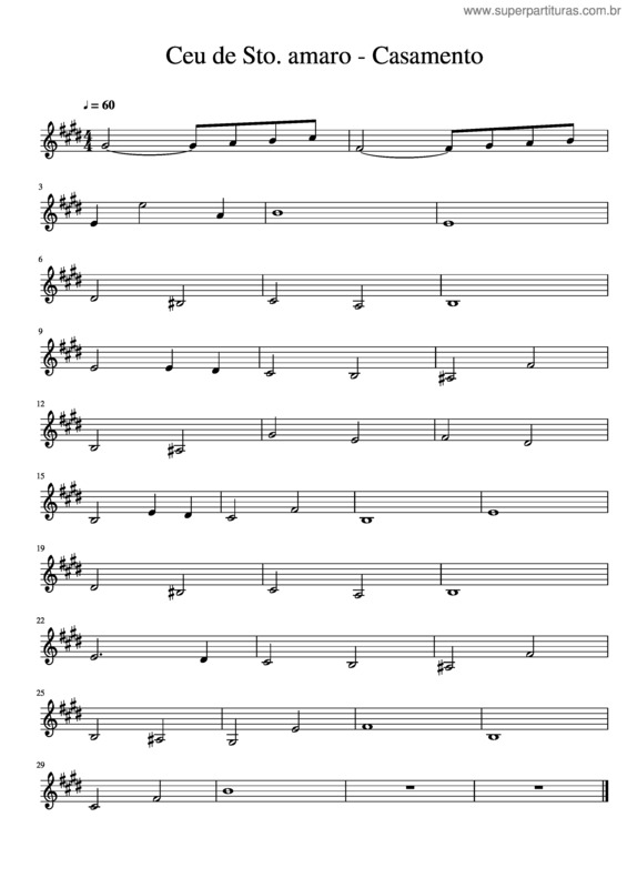 Partitura da música Ceu De Sto. Amaro
