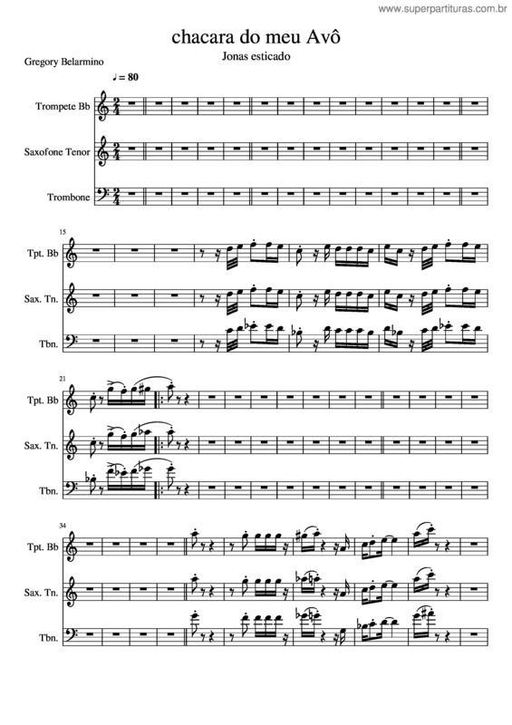 Partitura da música Chacara Do Meu Avô