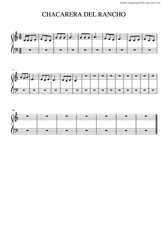 Partitura da música Chacarera Del Rancho v.2