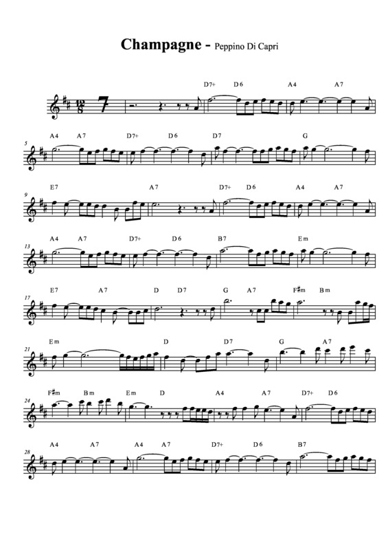 Partitura da música Champagne v.4