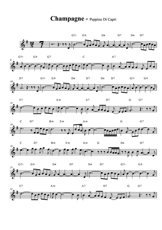 Partitura da música Champagne v.5