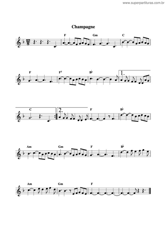 Partitura da música Champagne v.6