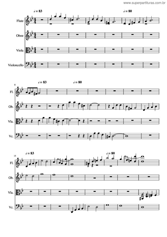 Partitura da música Chanson Triste v.15